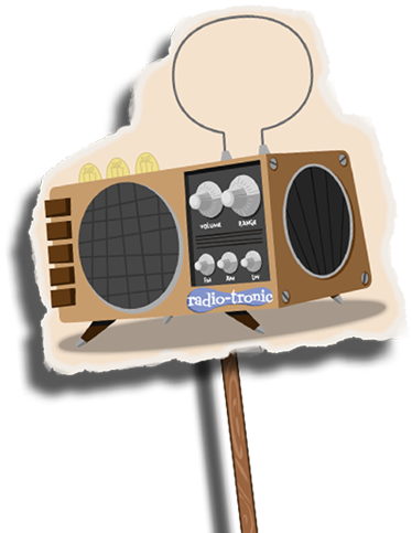 Radio on a stick